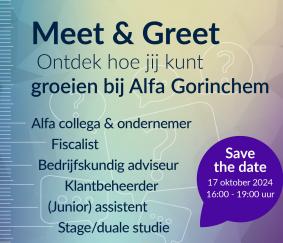 Save the date voor een Meet & Greet met Alfa Gorinchem